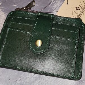 Patricia Nash Cassis Soft Green ID Credit Card Leather Wallet HL